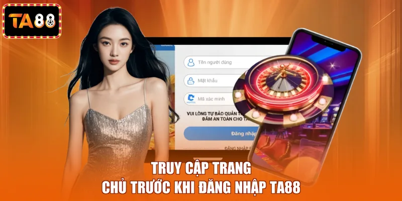 Truy cập trang chủ trước khi đăng nhập TA88